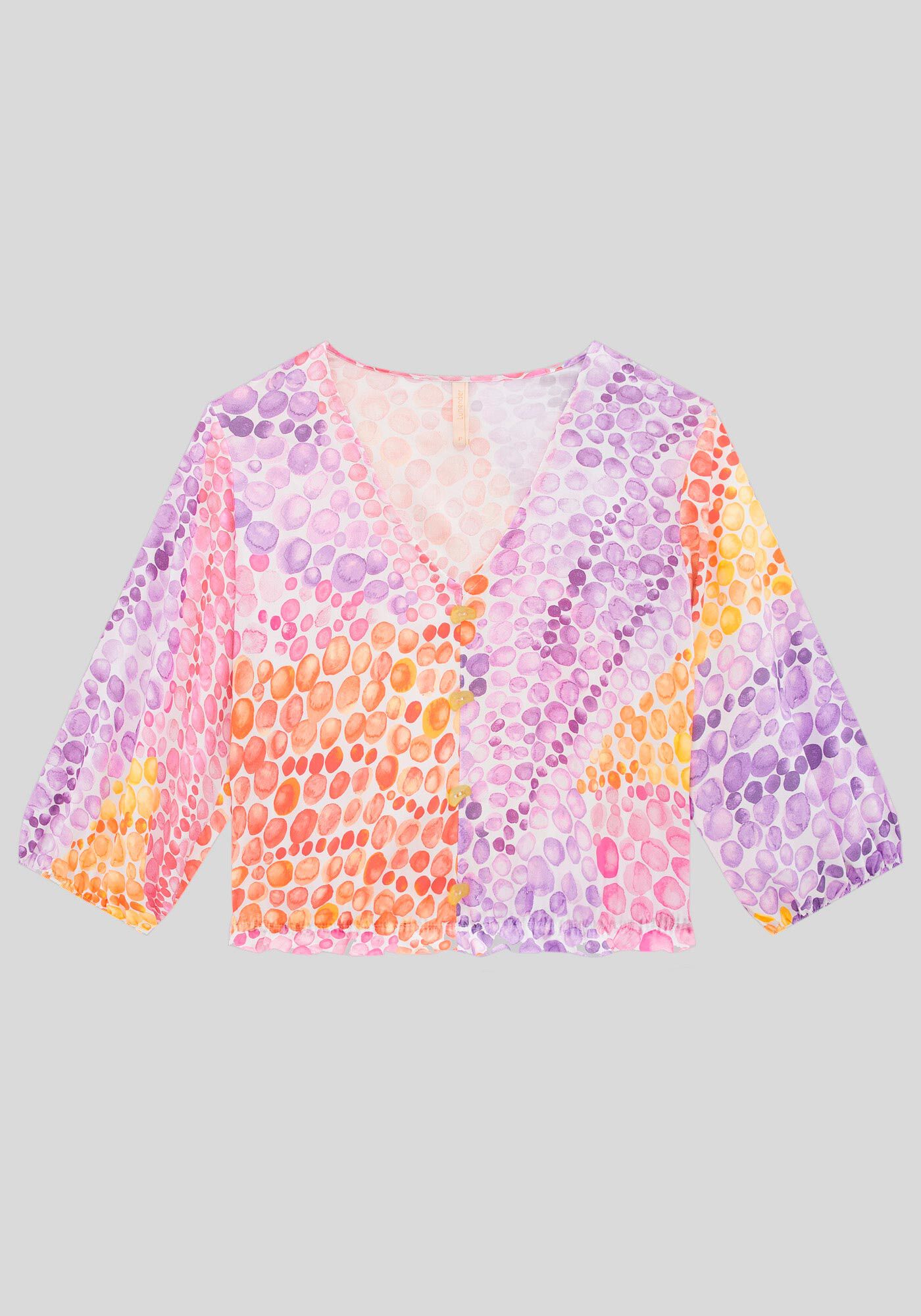 Blusa cropped estampada zara deals