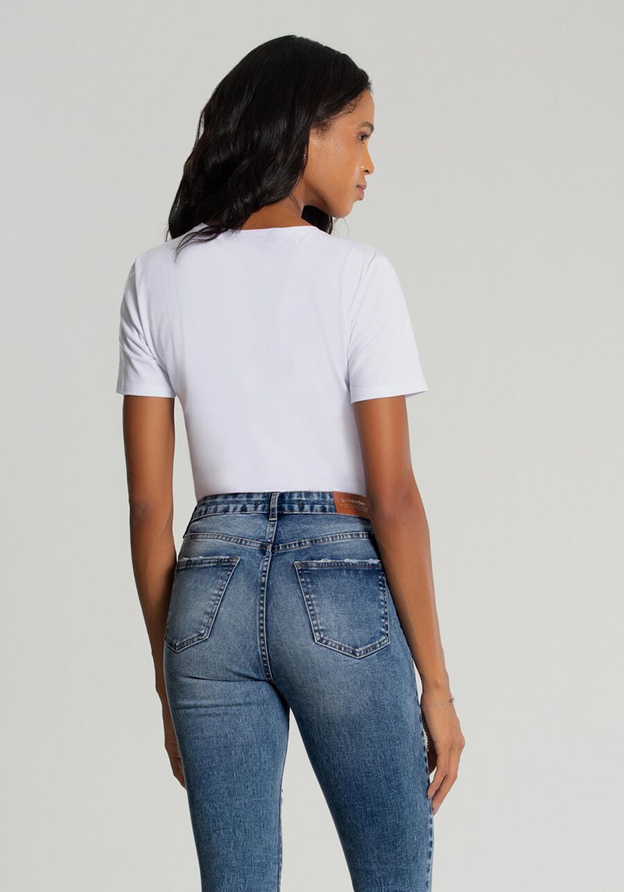Calça Jeans Skinny Cropped Chapa Barriga, JEANS. Calça Jeans Skinny Cropped Chapa Barriga, JEANS, large.