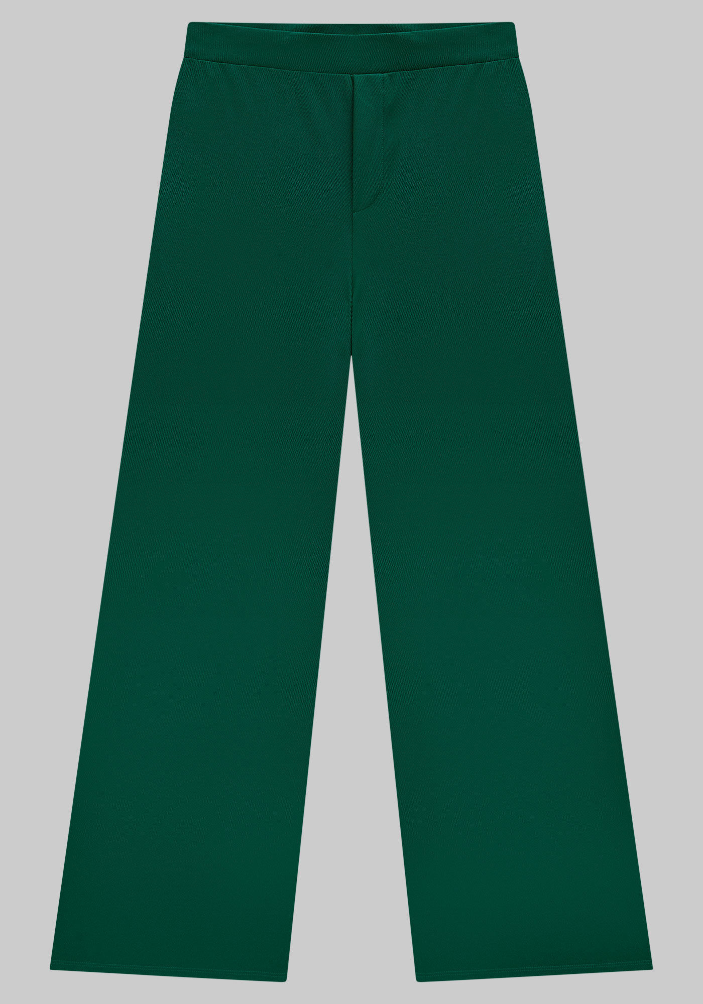 Cal&ccedil;a Pantalona Plus Size em Malha Alfaiataria, VERDE ARABESQUE, large.