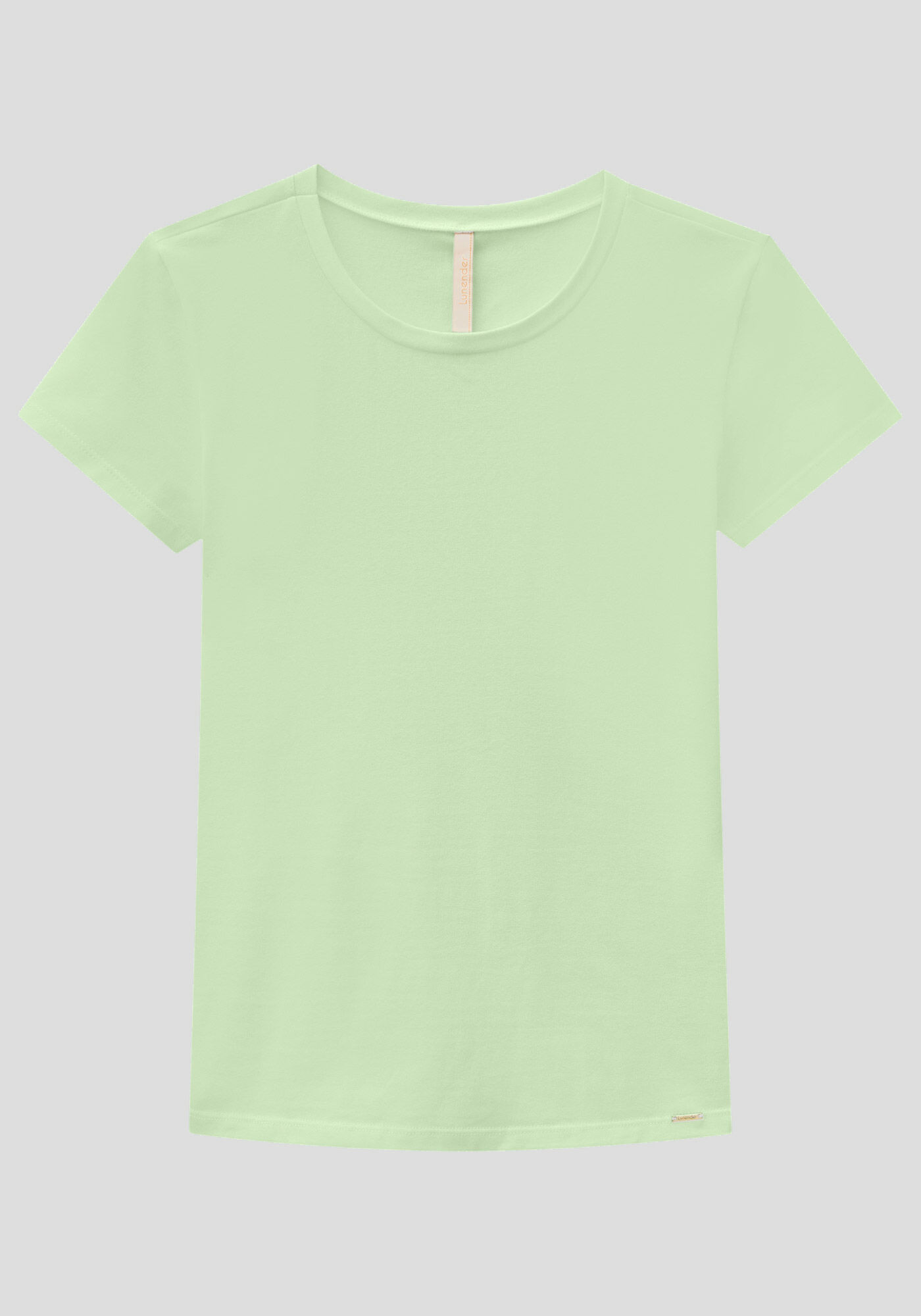 Blusa B&aacute;sica de Mangas Curtas Em Malha De Algod&atilde;o E Elastano, , large.