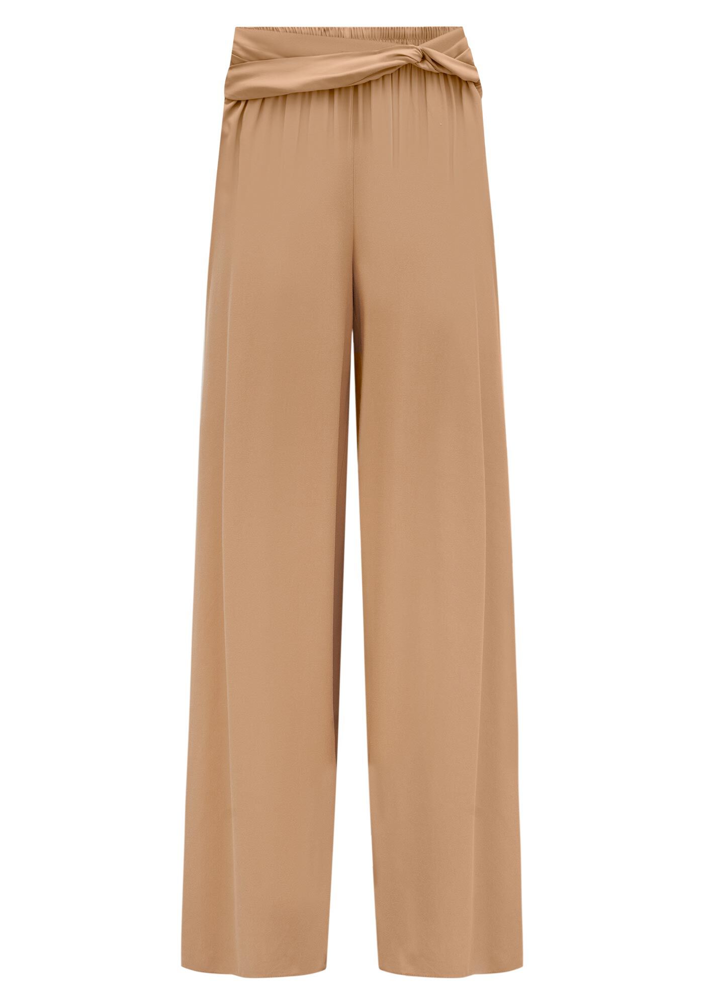 Cal&ccedil;a Pantalona De Cintura Alta Com Tor&ccedil;&atilde;o No C&oacute;s, , large.