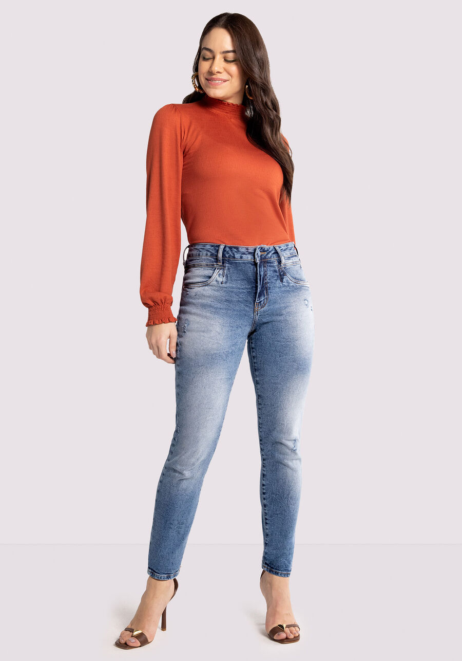 Calça Jeans Skinny Chapa Barriga Estonada, . Calça Jeans Skinny Chapa Barriga Estonada, , large.