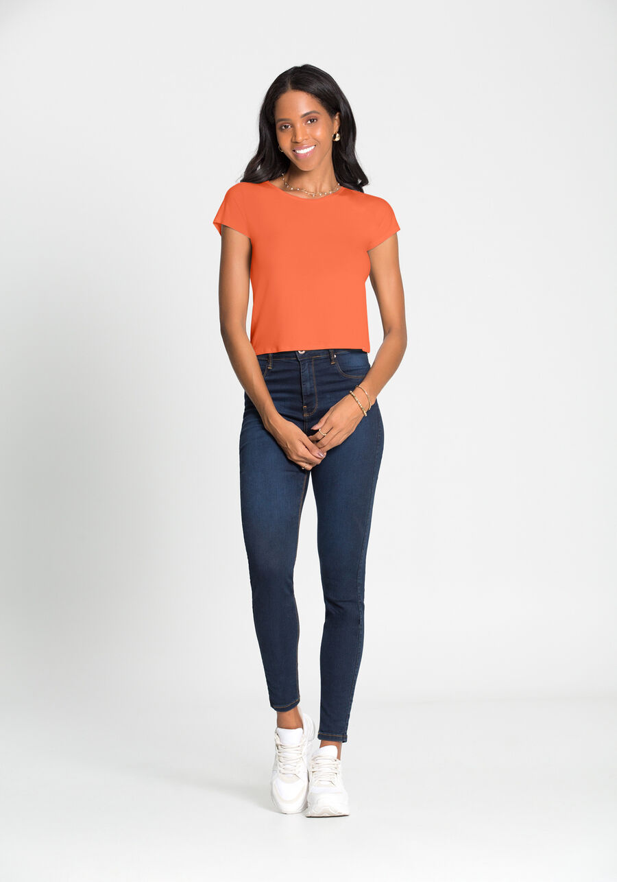 Blusa Lisa Básica Em Malha De Viscose Com Elastano, . Blusa Lisa Básica Em Malha De Viscose Com Elastano, , large.