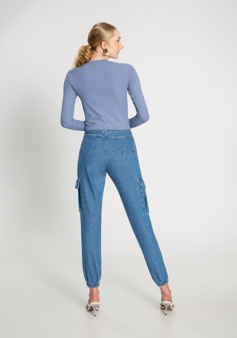 Blusa Manga Longa Canelada Básica com Gola, . Blusa Manga Longa Canelada Básica com Gola, , large.