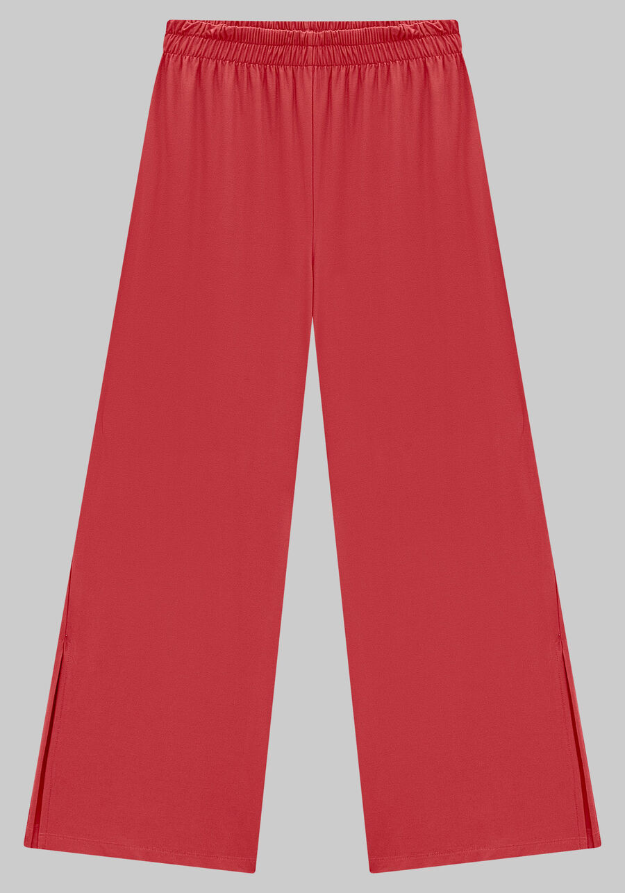 Conjunto Plus Size em Malha Crepe com Pantalona, VERMELHO POMME. Conjunto Plus Size em Malha Crepe com Pantalona, VERMELHO POMME, large.