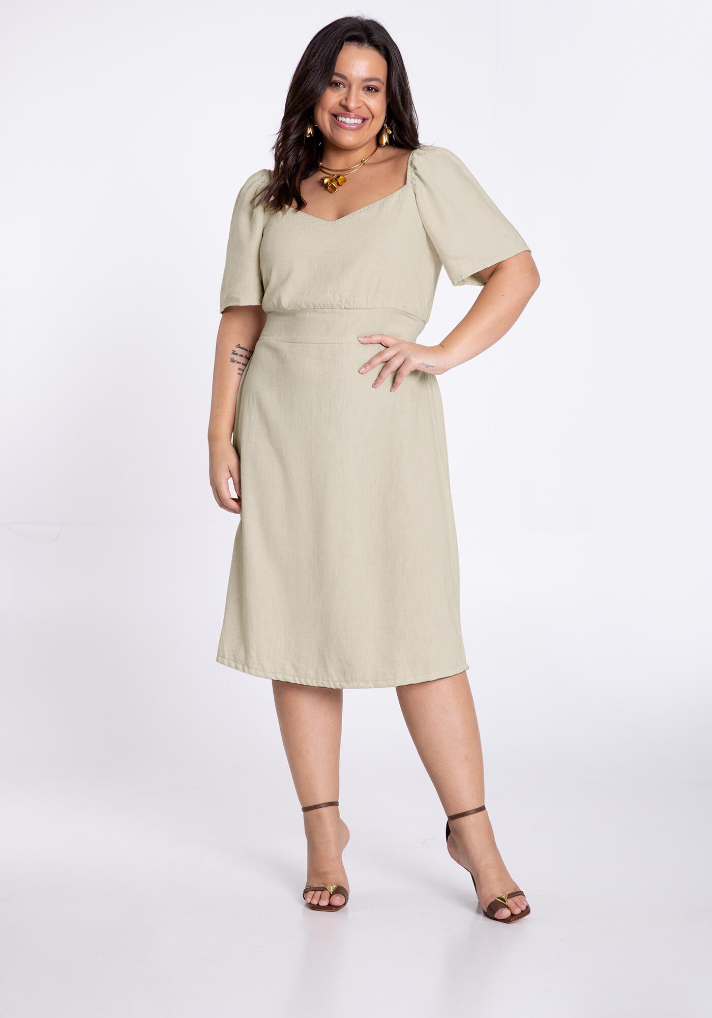 Tecido para sale vestido midi