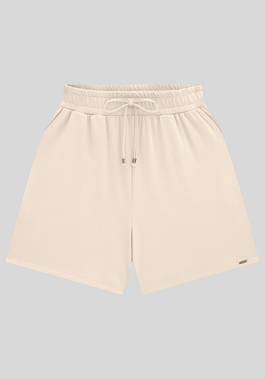 Shorts Com Cadarço E Bolsos Em Malha Responsável, . Shorts Com Cadarço E Bolsos Em Malha Responsável, , large.