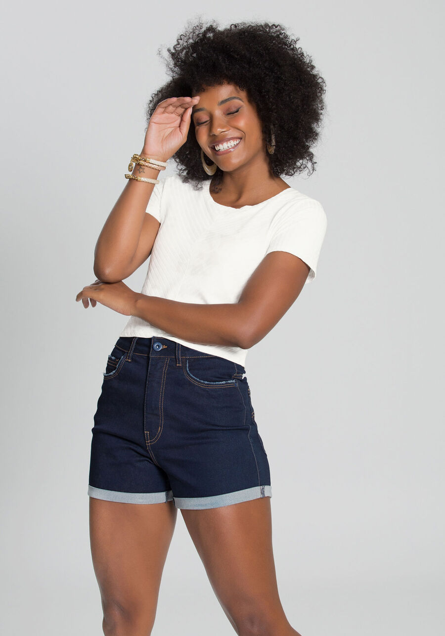 Blusa Cropped Com Recorte Frontal Em Malha Canelada, . Blusa Cropped Com Recorte Frontal Em Malha Canelada, , large.