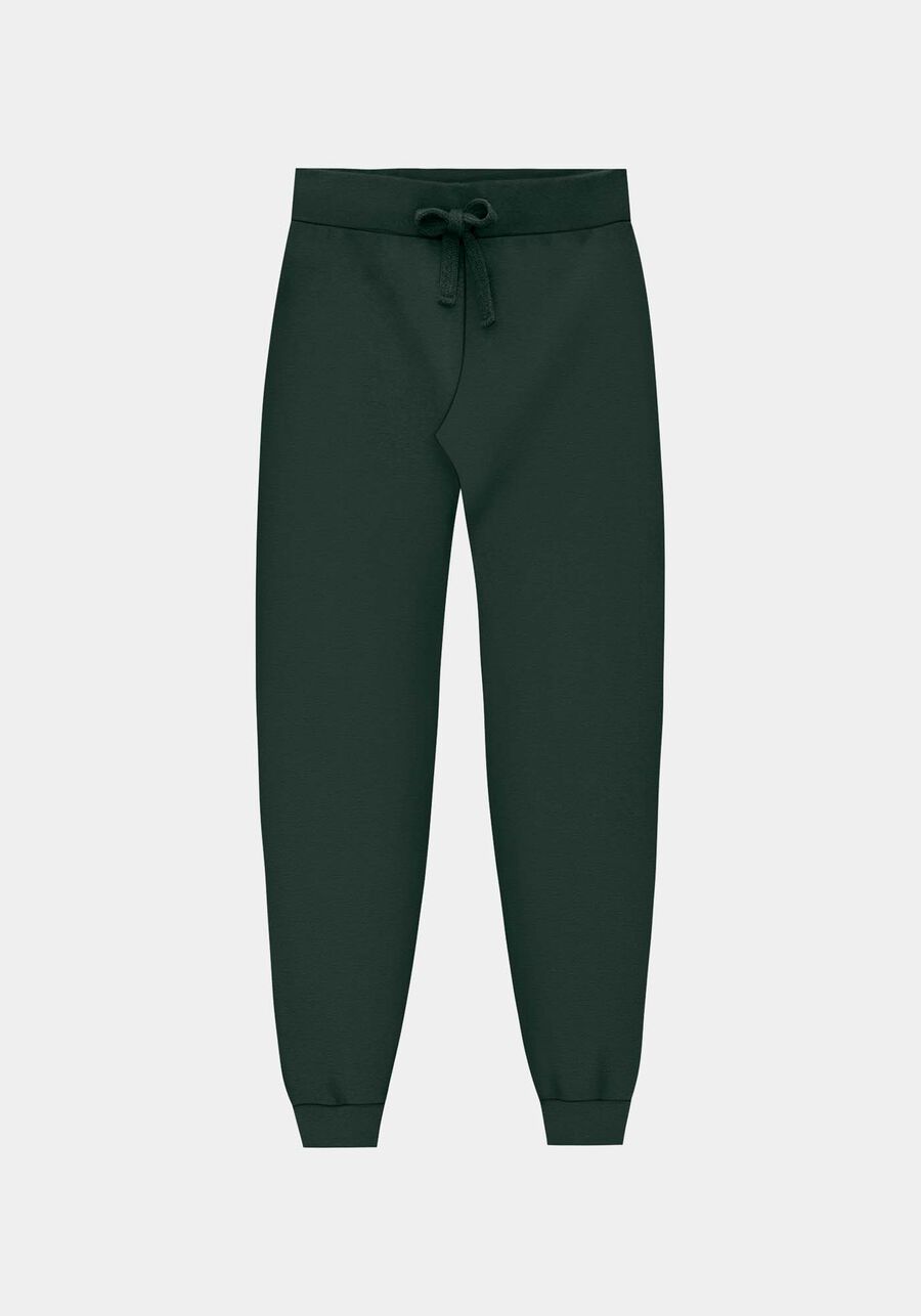 Calça Jogging Com Cadarço Em Malha De Moletom Felpado, . Calça Jogging Com Cadarço Em Malha De Moletom Felpado, , large.