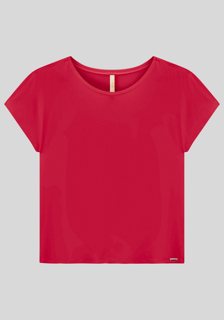 Blusa Lisa Básica Em Malha De Viscose Com Elastano, . Blusa Lisa Básica Em Malha De Viscose Com Elastano, , large.