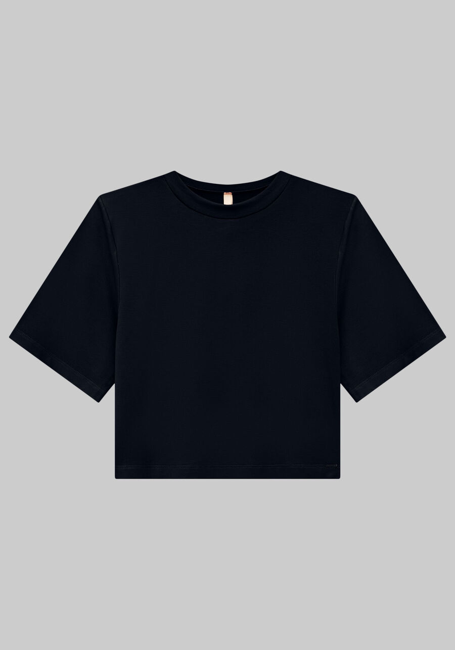 Blusa Cropped em Malha Básica, . Blusa Cropped em Malha Básica, , large.