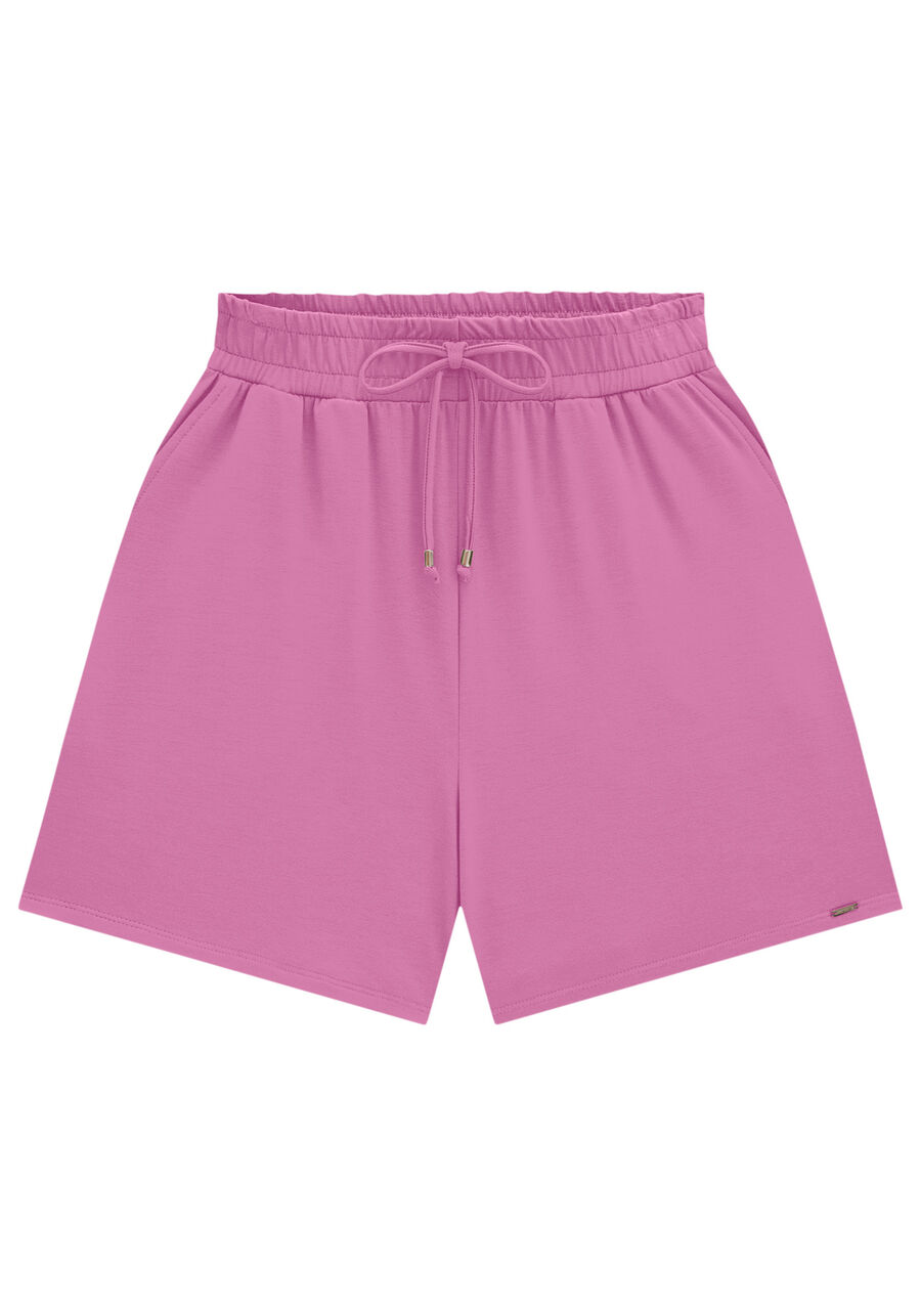 Shorts Com Cadarço E Bolsos Em Malha Responsável, . Shorts Com Cadarço E Bolsos Em Malha Responsável, , large.