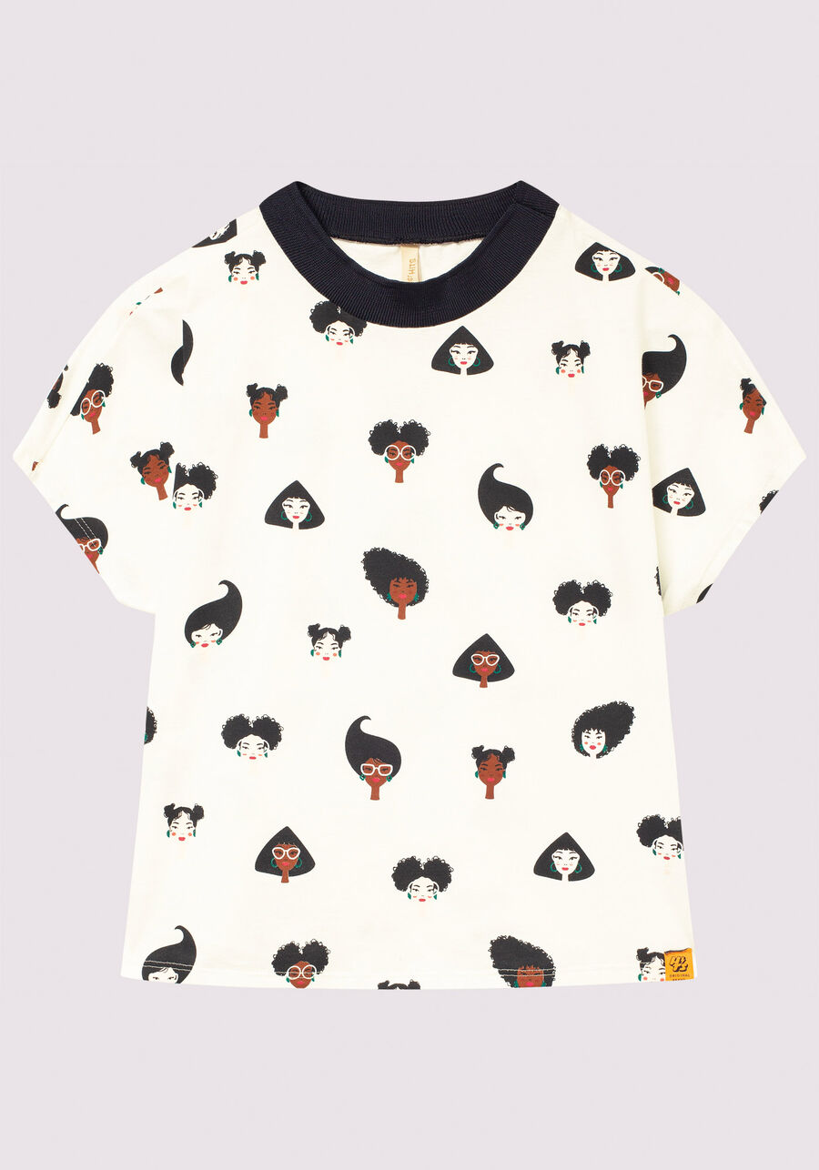 Blusa Juvenil em Malha Estampada com Retilínea, . Blusa Juvenil em Malha Estampada com Retilínea, , large.