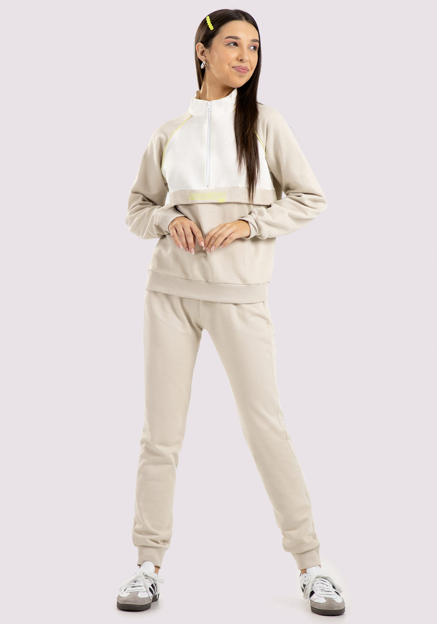 Cal&ccedil;a Jogger Juvenil com Bolsos, BEGE SYSTEM, large.