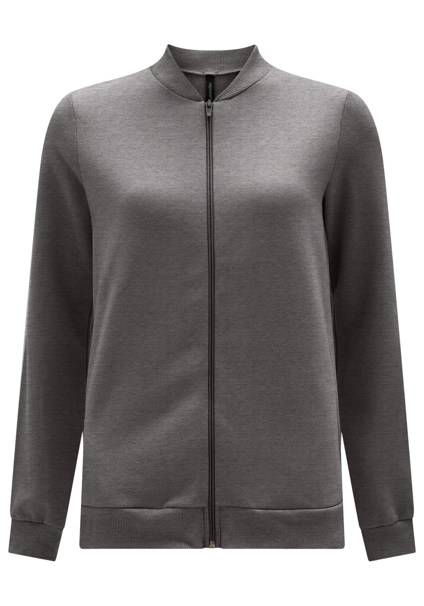 Jaqueta Com Z&iacute;per Em Moletom Felpado, , large.