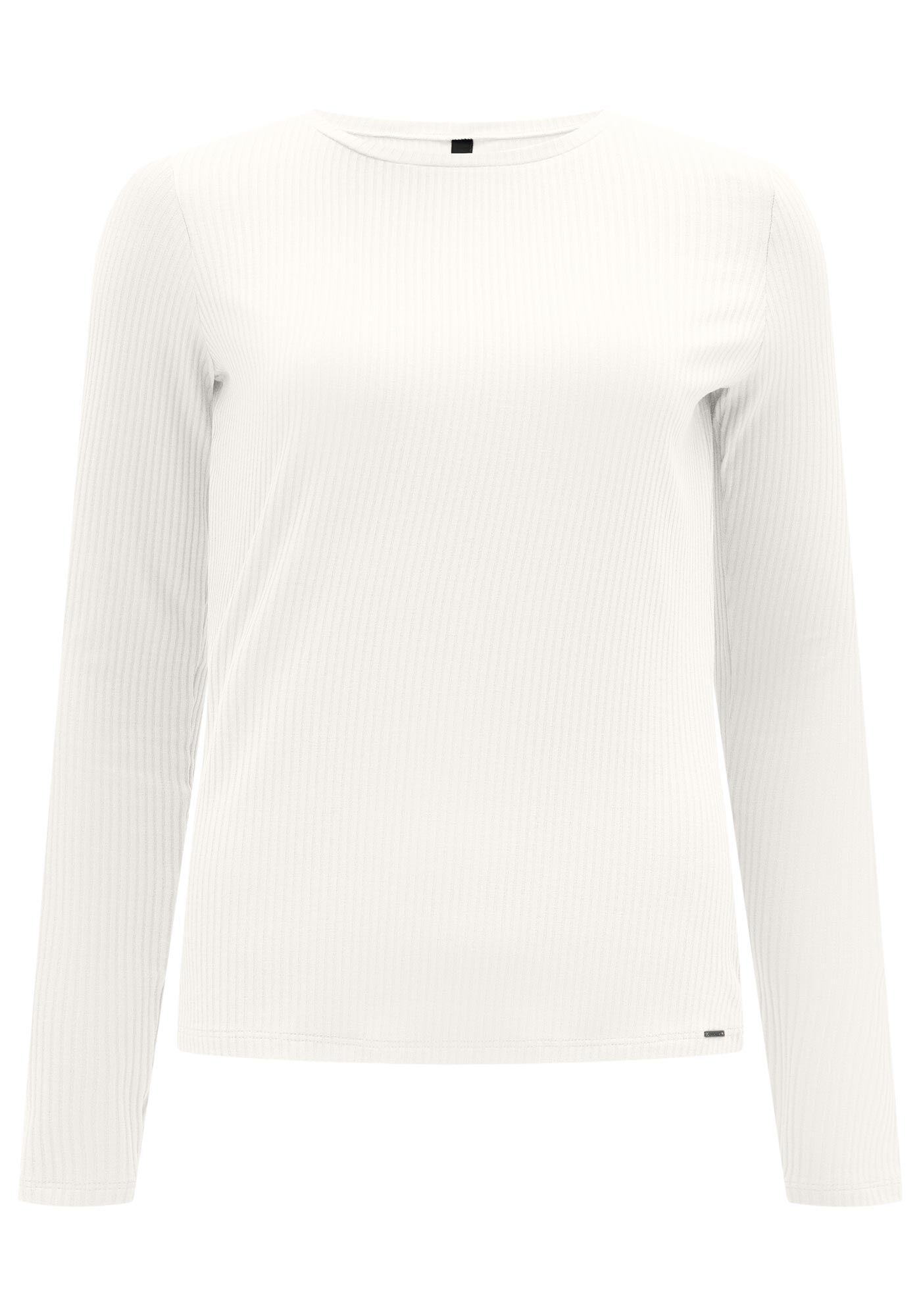 Blusa B&aacute;sica Canelada Manga Longa, , large.