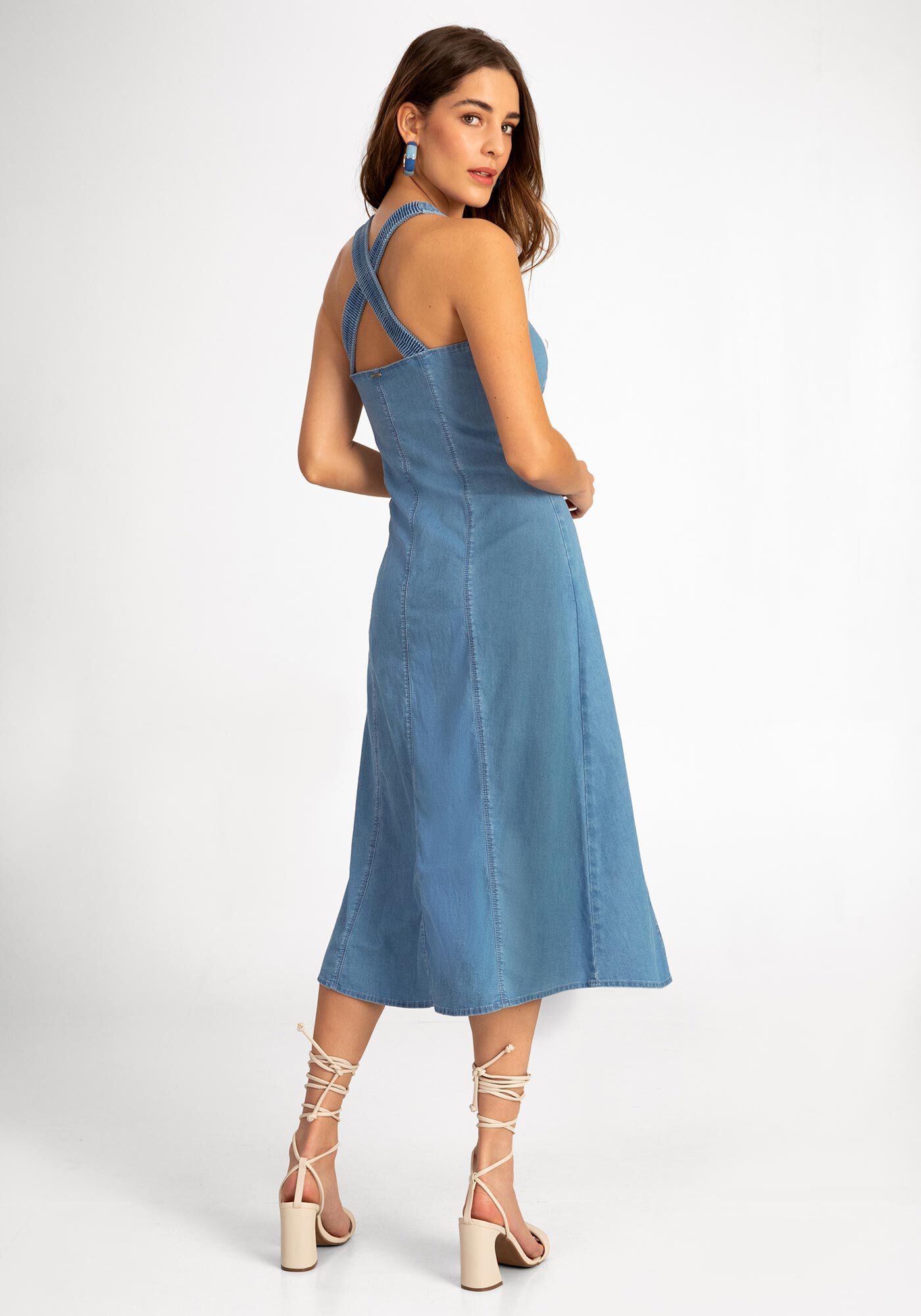 Vestido jeans hot sale moderno