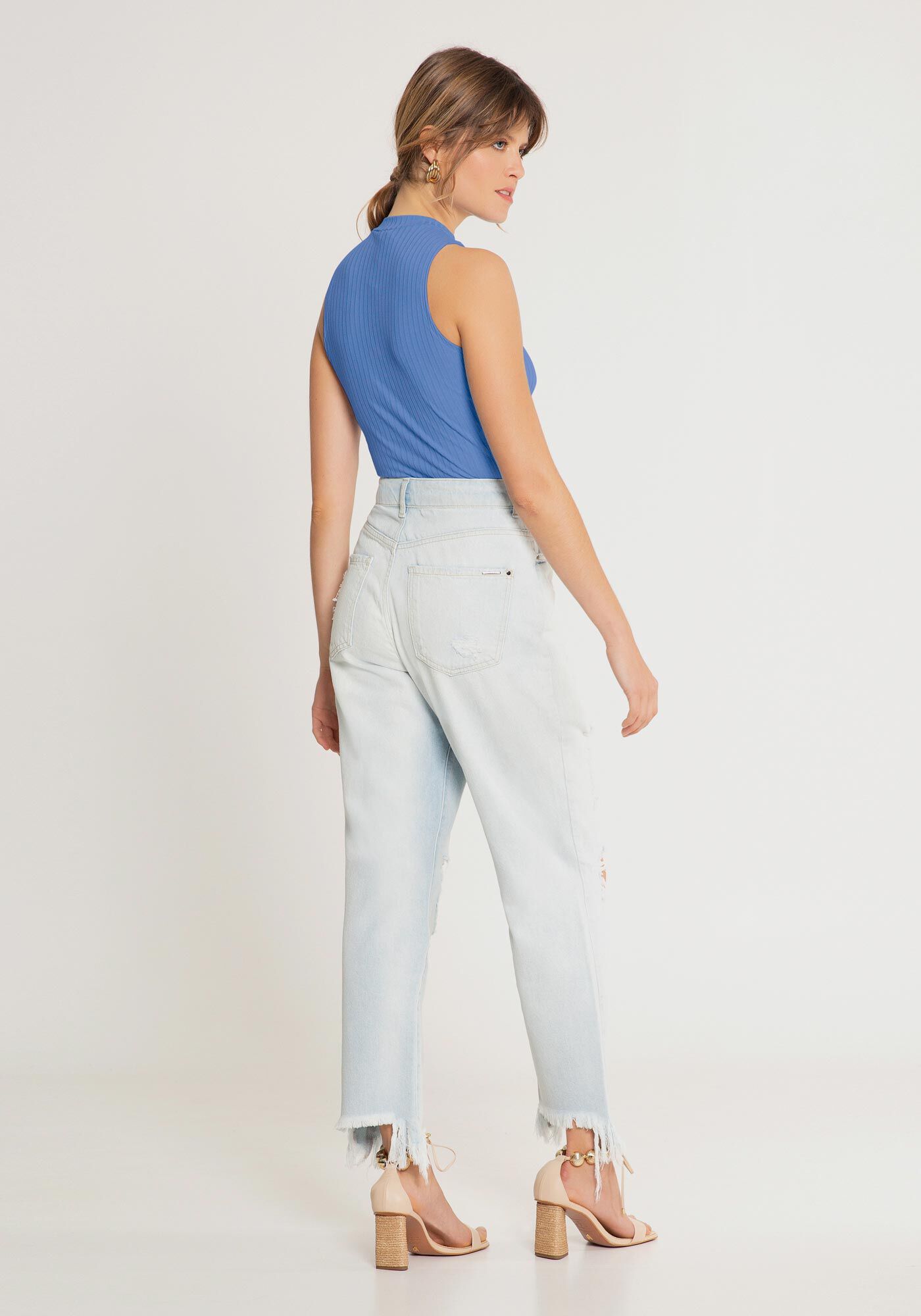 Blusa Regata B&aacute;sica Em Malha Canelada Respons&aacute;vel, , large.