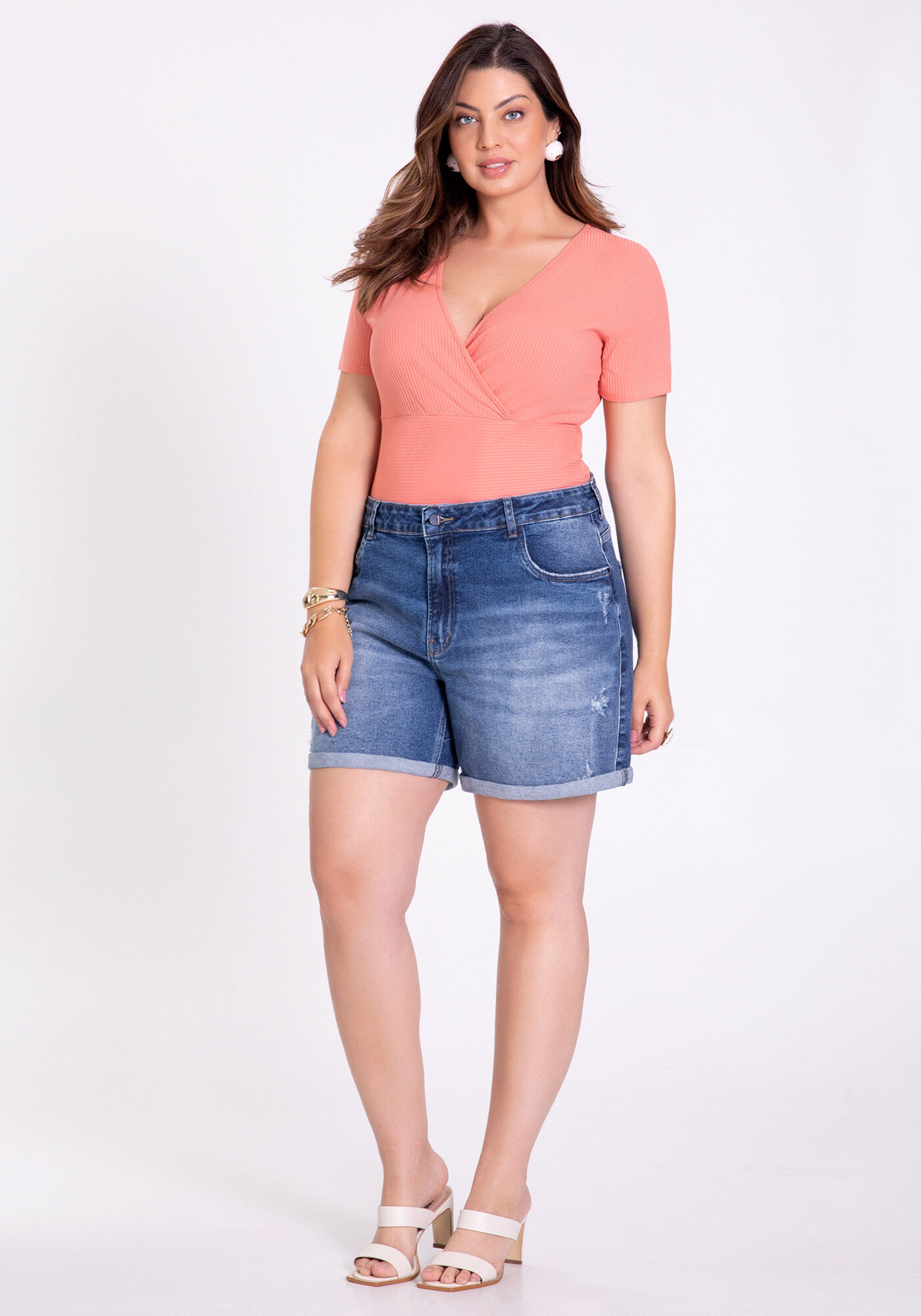 Plus size hot sale boyfriend jean shorts