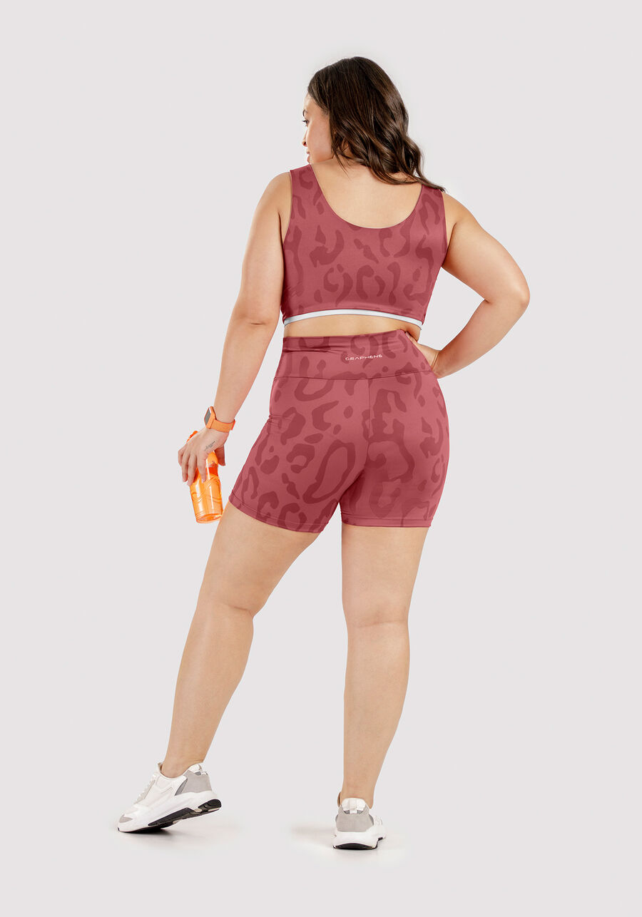 Shorts Curto Cintura Alta Animal Print, . Shorts Curto Cintura Alta Animal Print, , large.