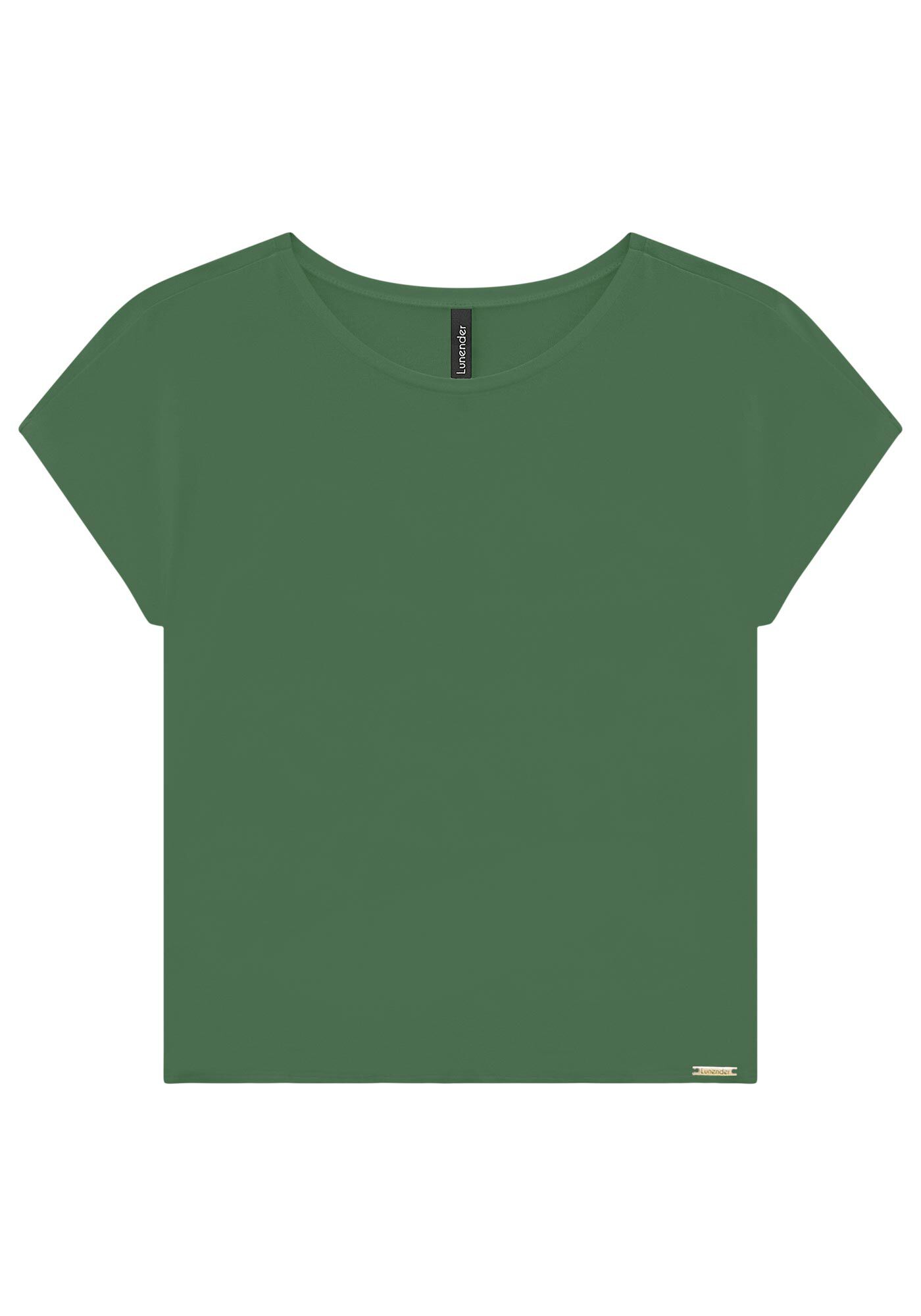 Blusa Lisa B&aacute;sica Em Malha De Viscose Com Elastano, , large.