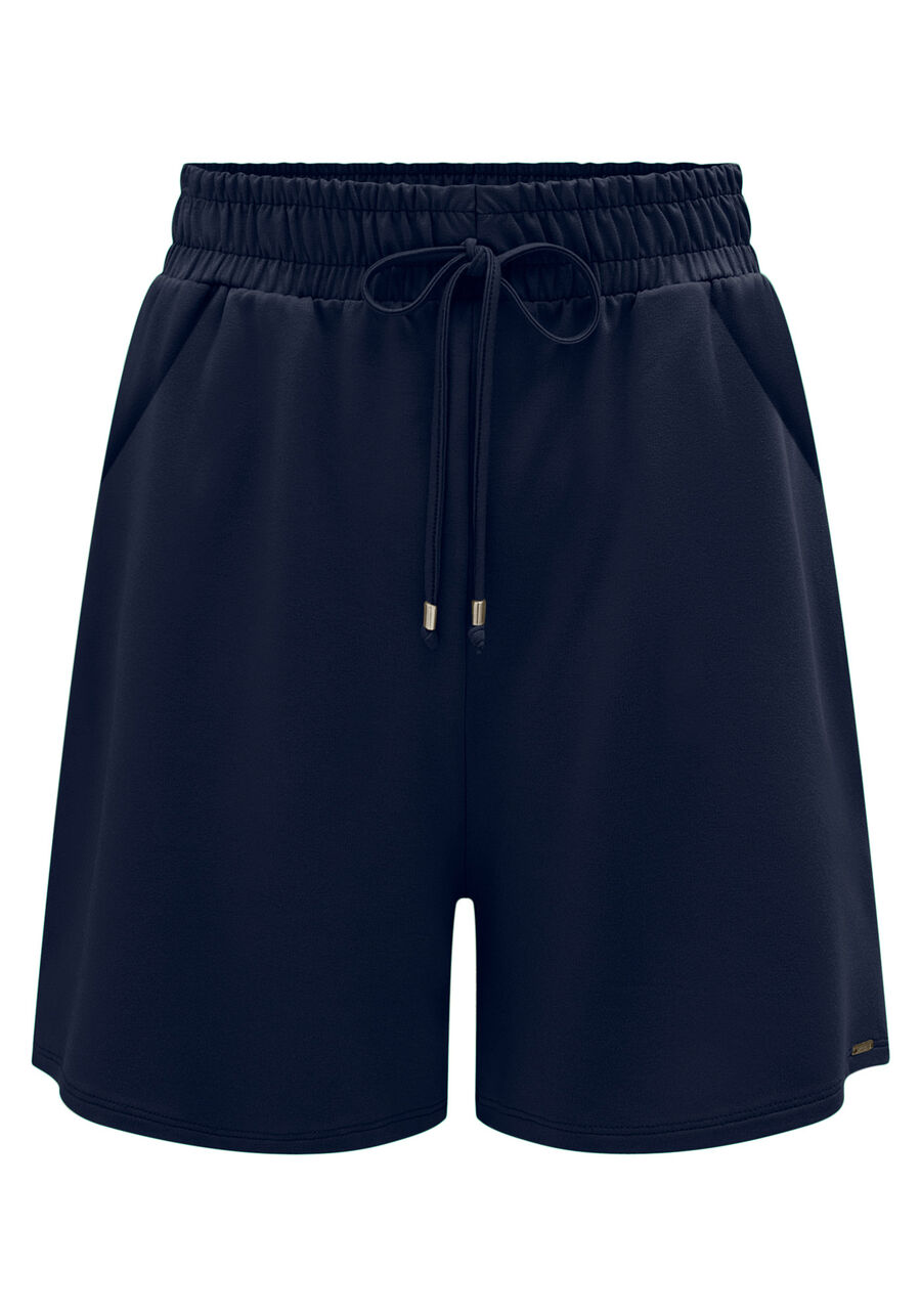 Shorts Com Cadarço E Bolsos Em Malha Responsável, . Shorts Com Cadarço E Bolsos Em Malha Responsável, , large.