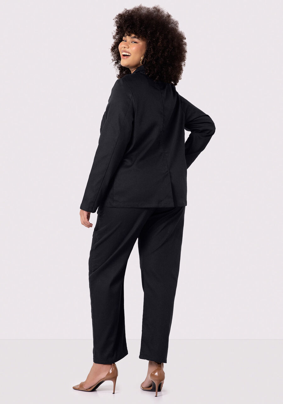 Blazer Sarja Plus Size Alfaiataria, . Blazer Sarja Plus Size Alfaiataria, , large.