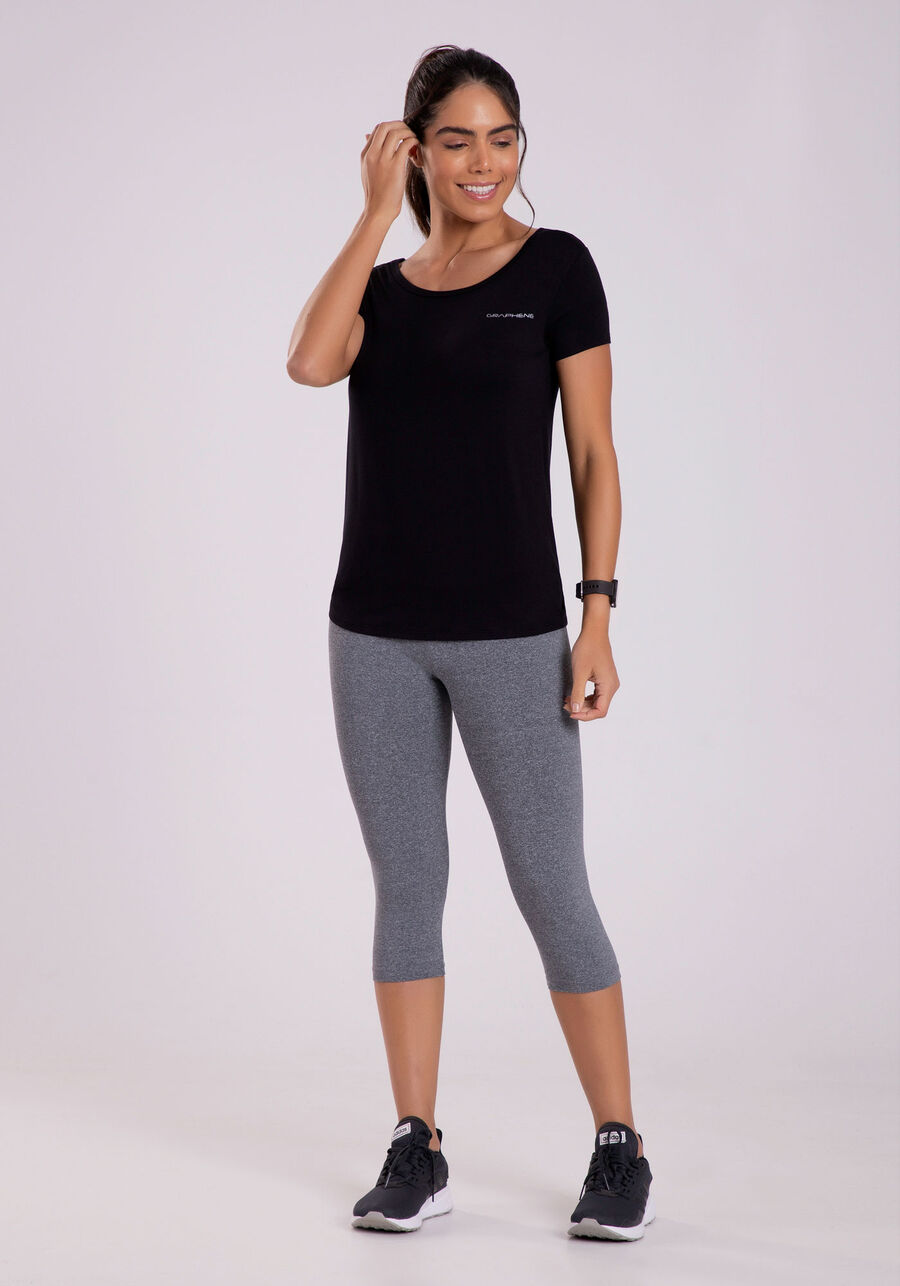 Blusa em Malha Viscose com Recorte Costas, . Blusa em Malha Viscose com Recorte Costas, , large.