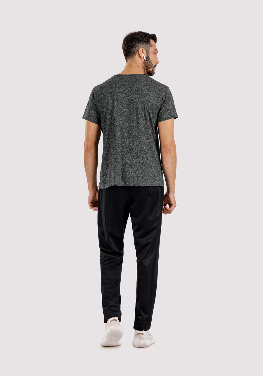 Camiseta Reta Básica De Mangas Curtas Em Malha De Poliamida, . Camiseta Reta Básica De Mangas Curtas Em Malha De Poliamida, , large.