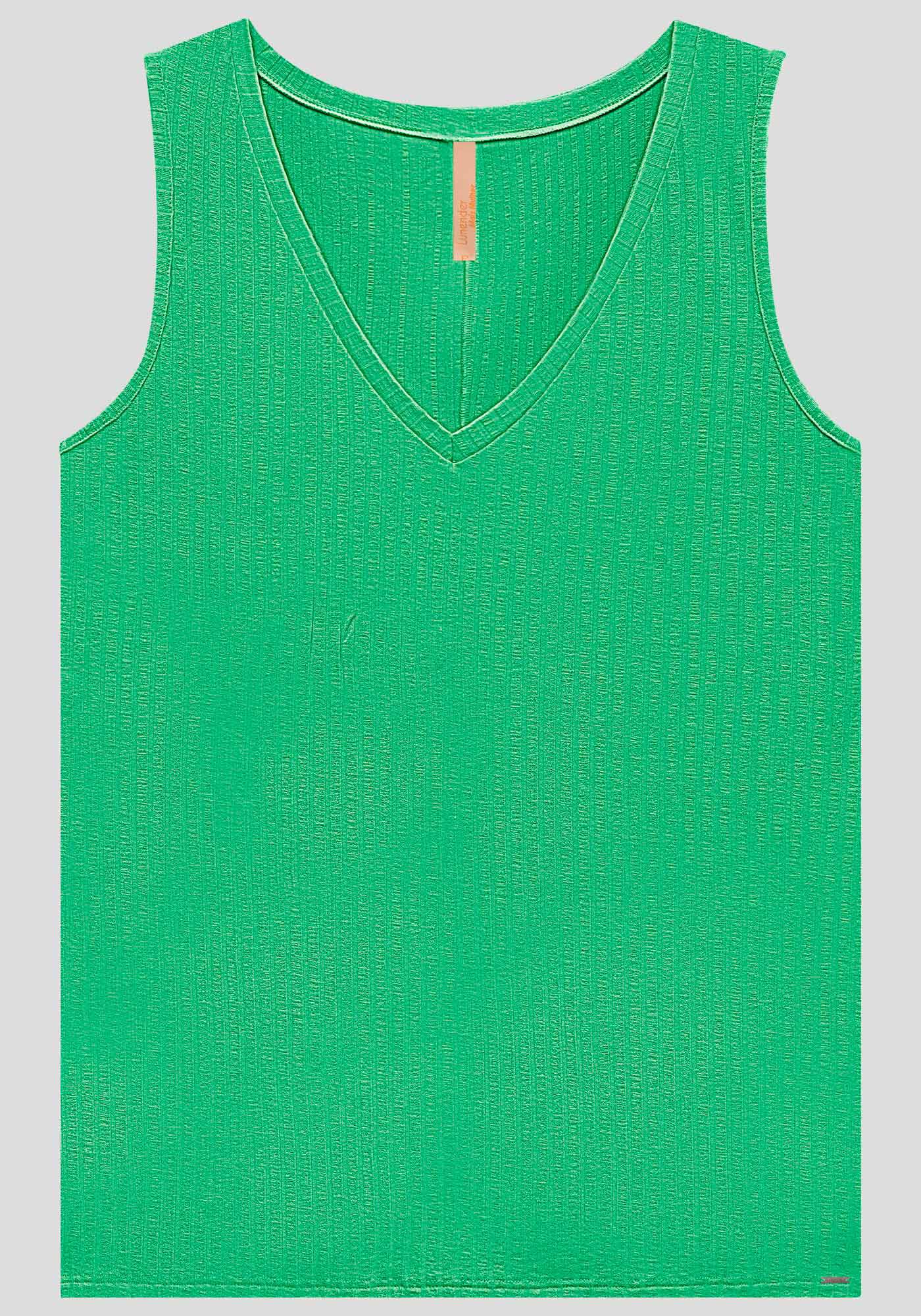 Blusa Regata Canelada De Al&ccedil;as Largas Em Malha De Viscose, , large.