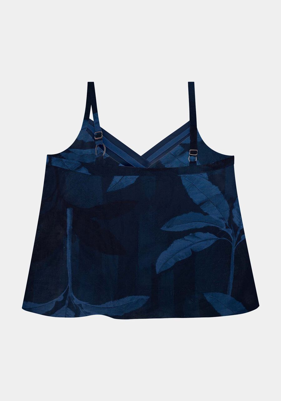 Blusa de Alça Estampada Plus Size, . Blusa de Alça Estampada Plus Size, , large.