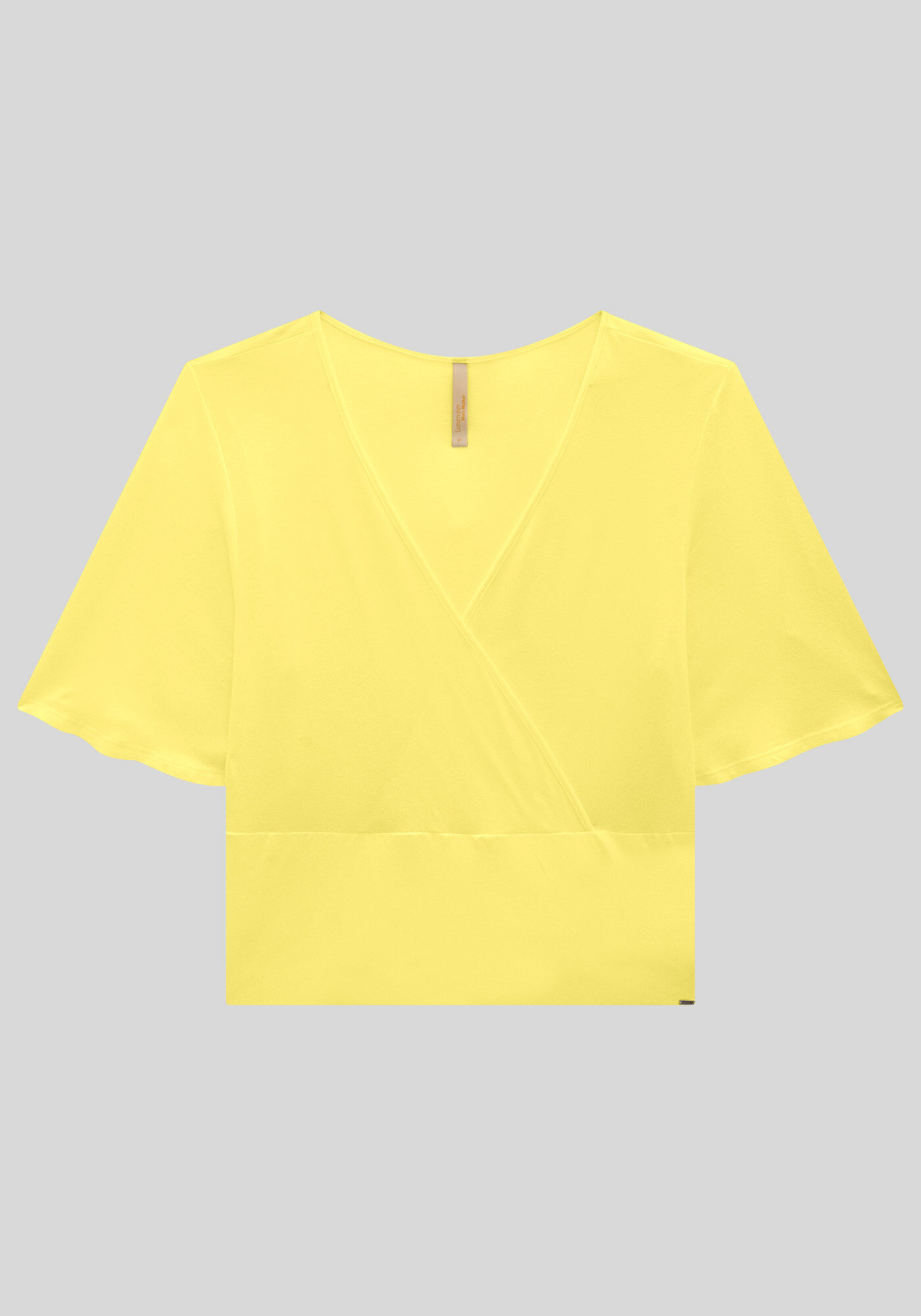 Blusa Plus Size em Malha com Decote Transpassado, , large.