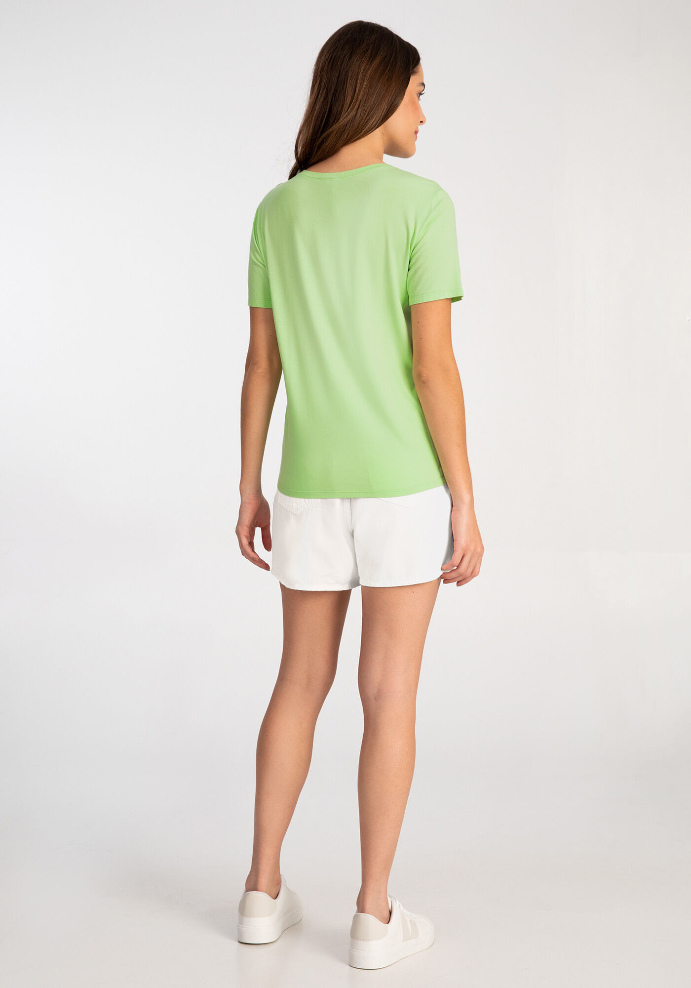 T-shirt em Malha com Estampa Cora&ccedil;&atilde;o, VERDE MARES, large.