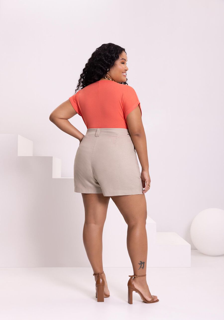 Blusa Mullet De Mangas Curtas Com Decote V Em Viscose, . Blusa Mullet De Mangas Curtas Com Decote V Em Viscose, , large.