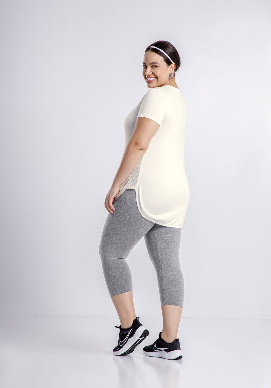 Blusa Mullet De Mangas Curtas Com Recortes Laterais Em Tela, . Blusa Mullet De Mangas Curtas Com Recortes Laterais Em Tela, , large.