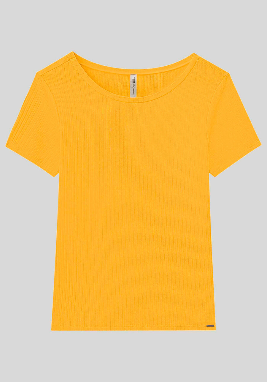 Blusa De Mangas Curtas Em Malha Canelada De Viscose, . Blusa De Mangas Curtas Em Malha Canelada De Viscose, , large.