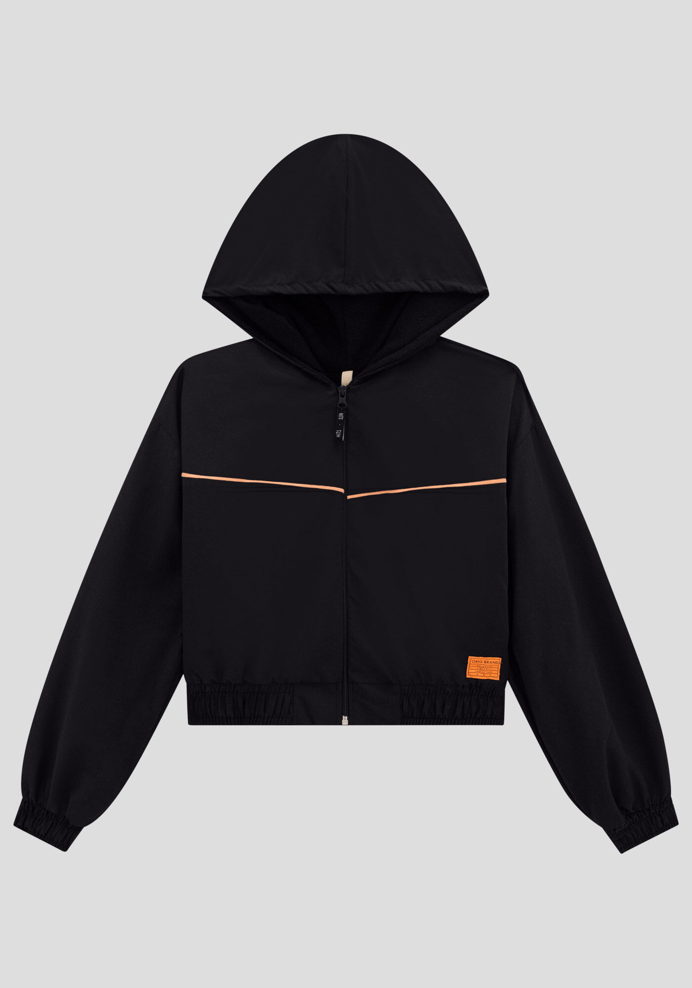 Jaqueta Juvenil em Politel com Capuz, , large.