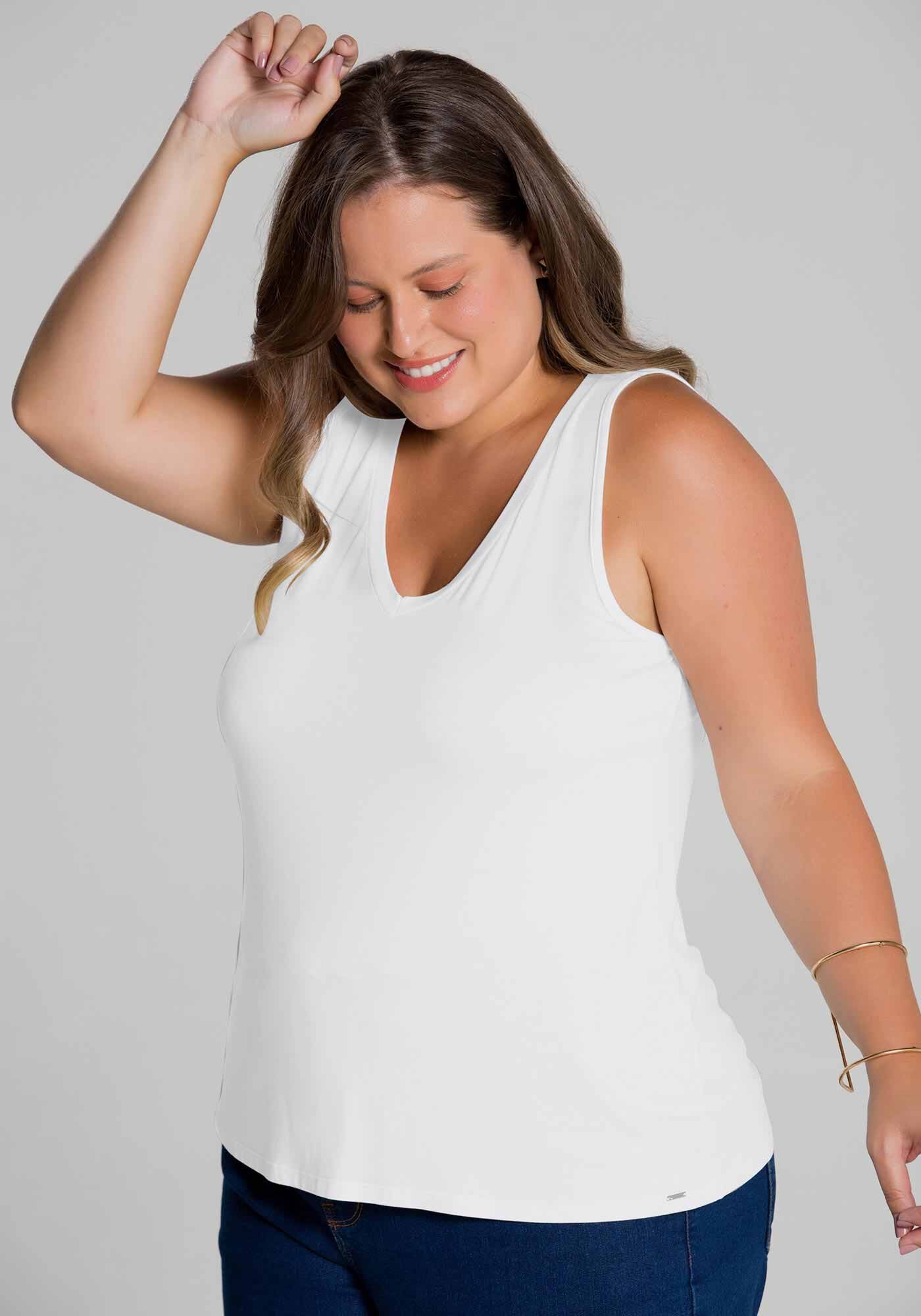 Regata basica plus size store