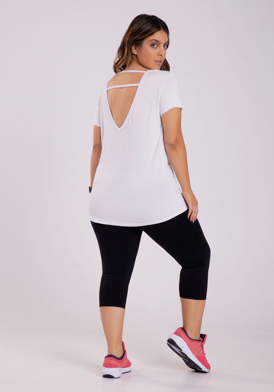 Blusa em Malha Viscose com Recorte Costas, . Blusa em Malha Viscose com Recorte Costas, , large.
