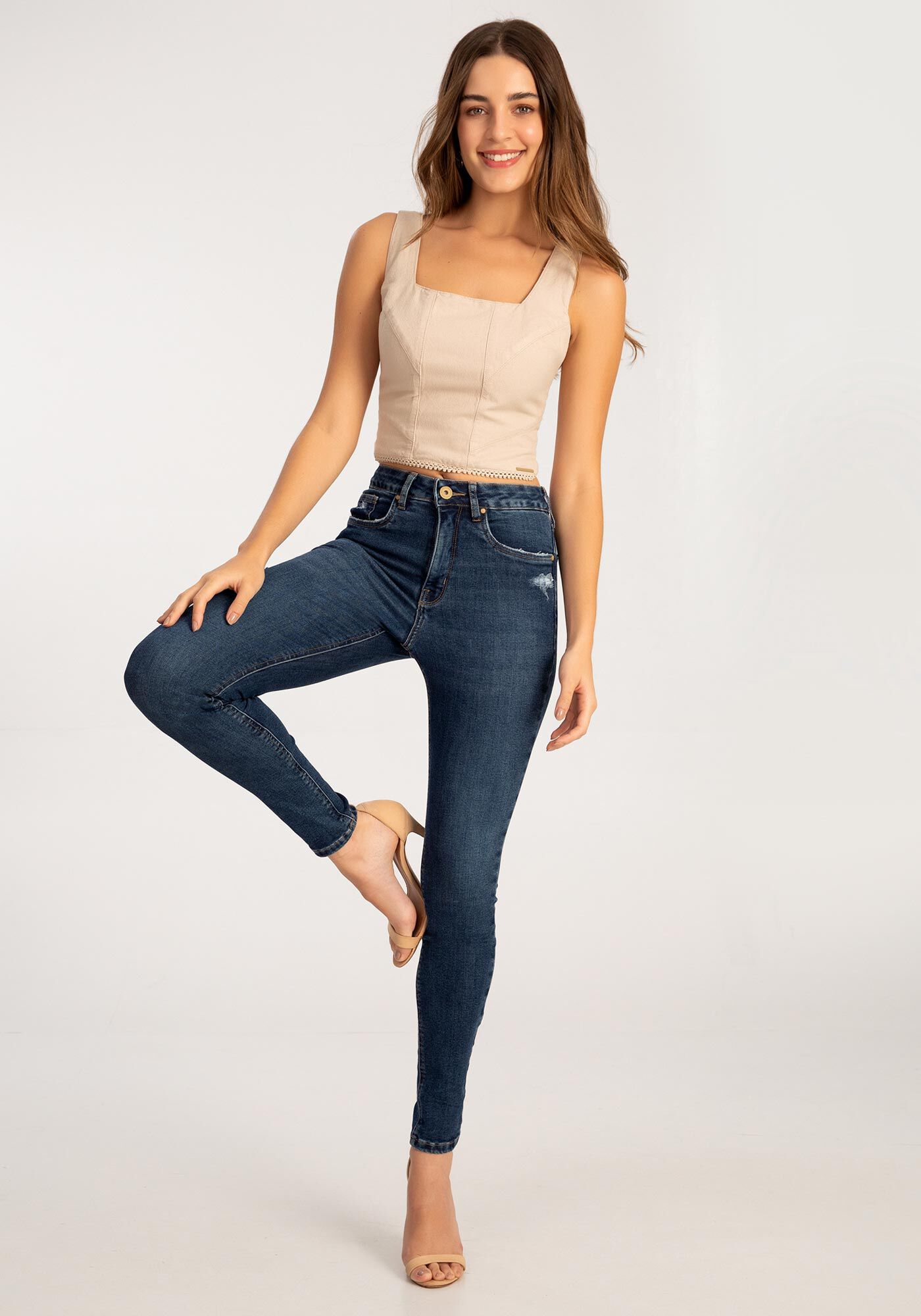 Lunender jeans chapa best sale barriga