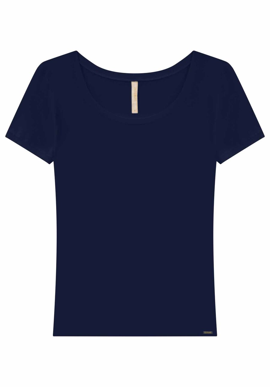 Blusa Básica Lisa De Mangas Curtas Em Malha De Viscose, . Blusa Básica Lisa De Mangas Curtas Em Malha De Viscose, , large.