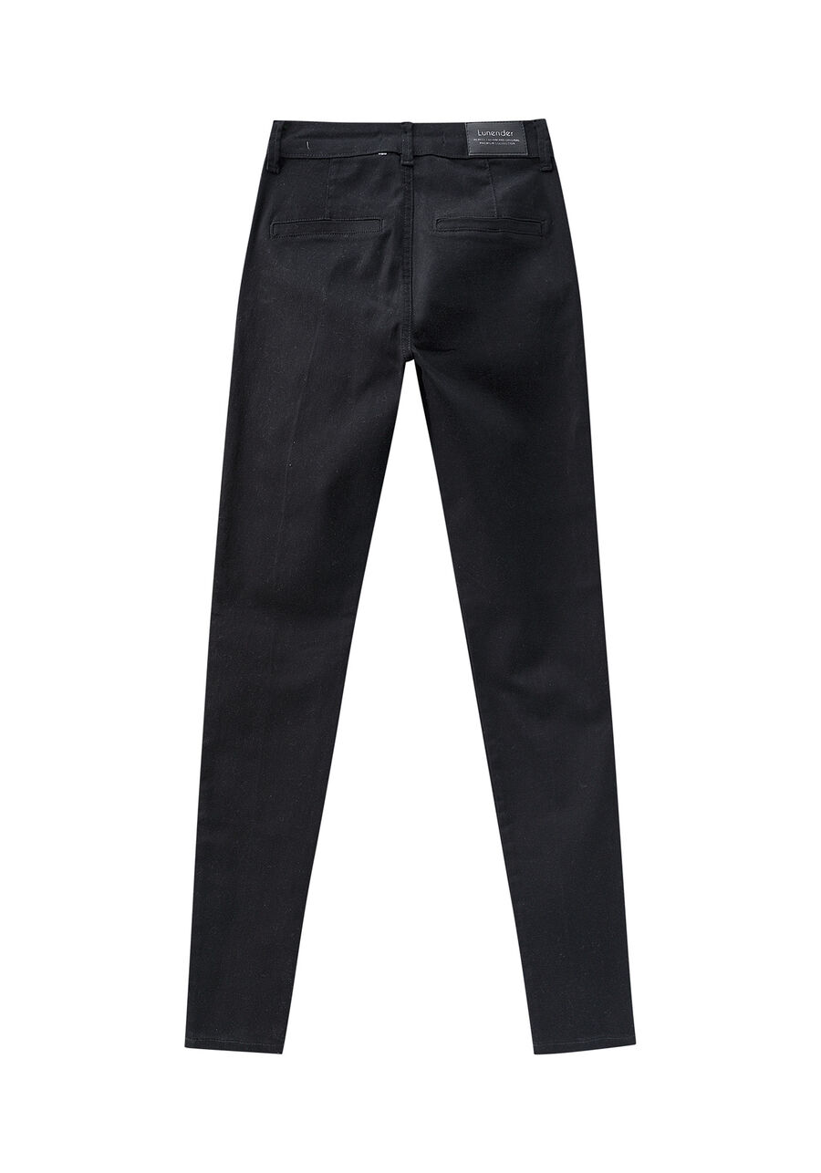 Calça Skinny Em Sarja Com Cintura Média Chapa Barriga, . Calça Skinny Em Sarja Com Cintura Média Chapa Barriga, , large.