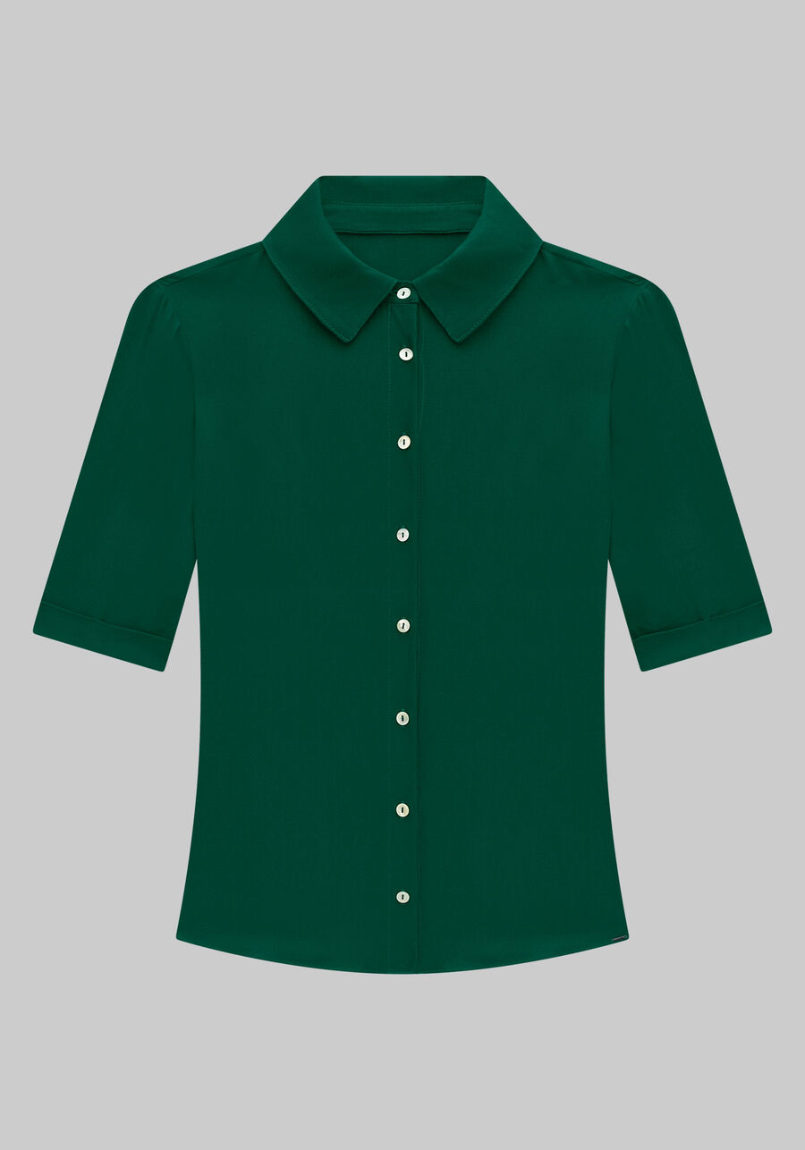 Camisa Plus Size Alongada Com Mangas 3/4 E Botões, . Camisa Plus Size Alongada Com Mangas 3/4 E Botões, , large.