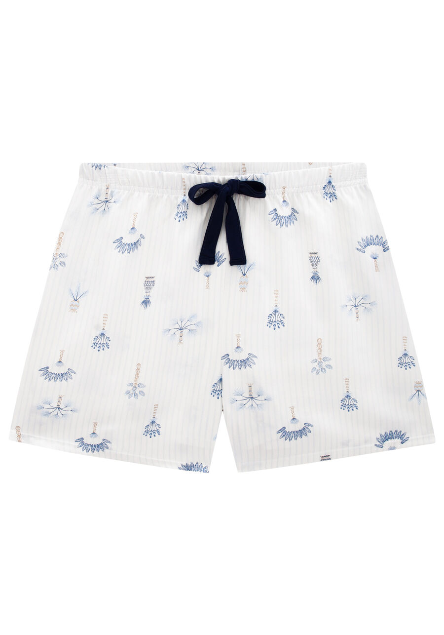 Pijama Plus Size Estampado com Blusa e Shorts, , large.