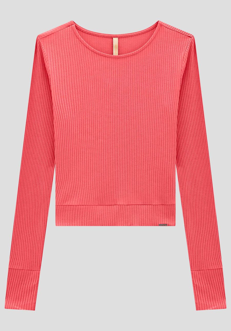 Blusa Manga Longa Canelada, . Blusa Manga Longa Canelada, , large.