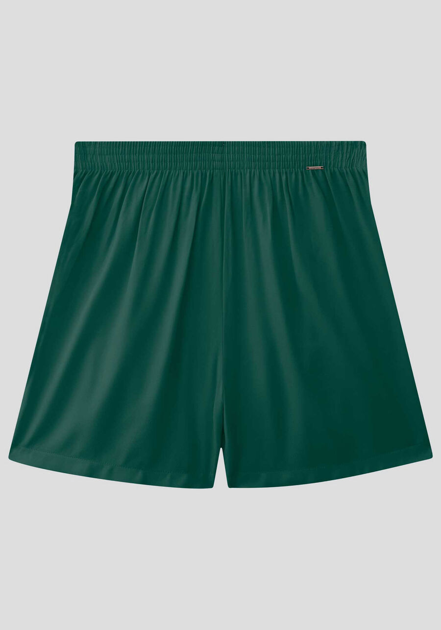 Shorts em Viscose com Pregas e Cinto, VERDE HARBOUR, large.