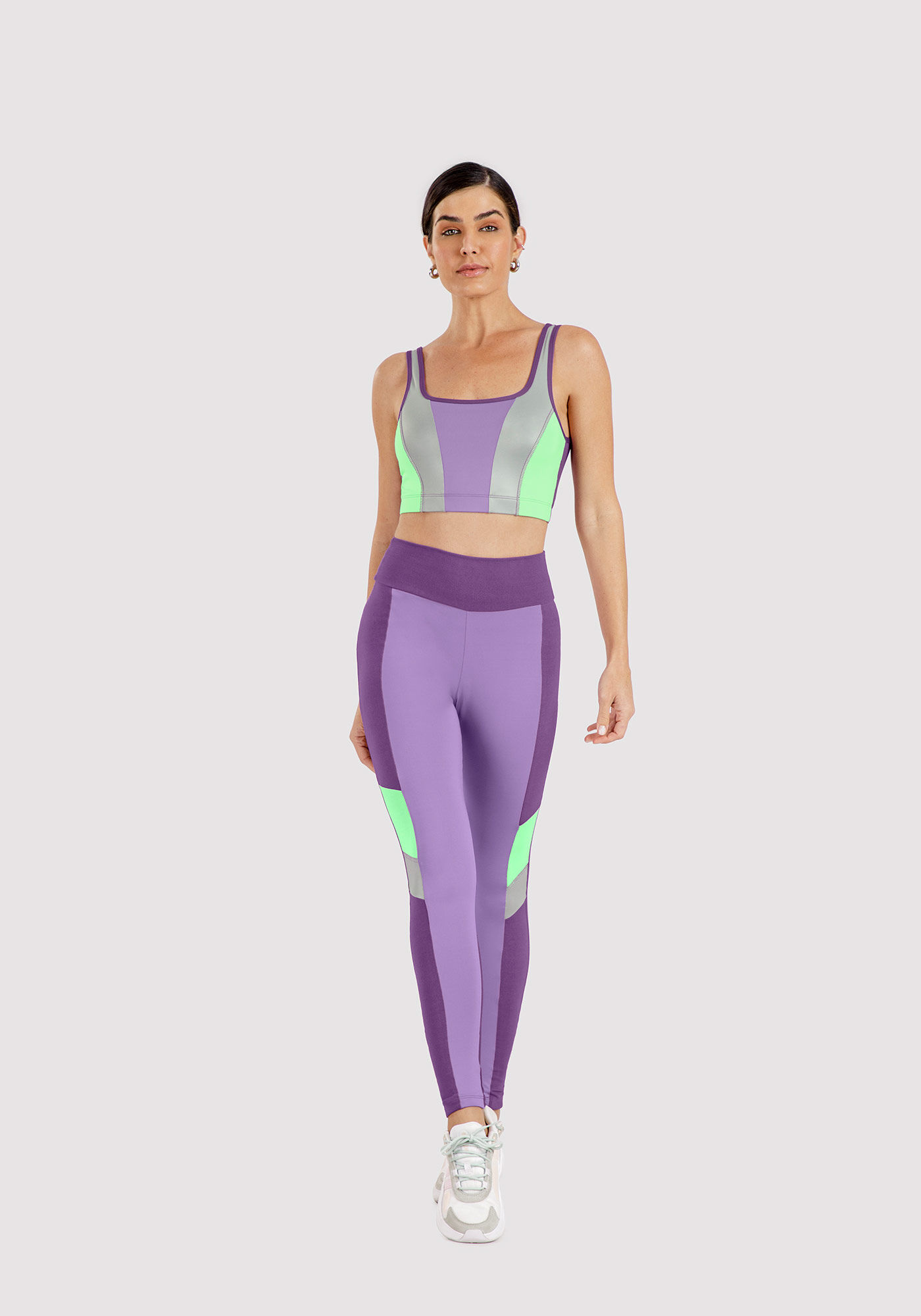 Cal&ccedil;a Legging Lil&aacute;s com Recortes, , large.