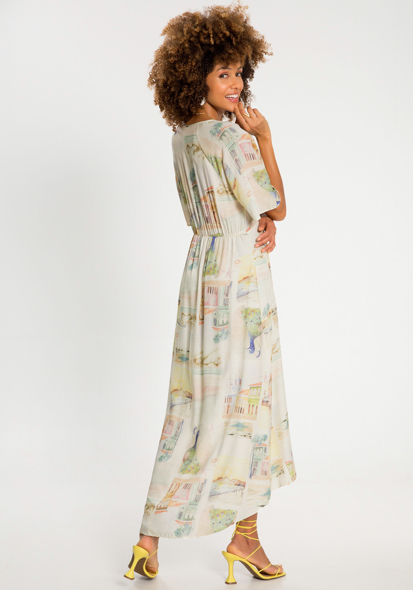 Vestido sales floral mullet