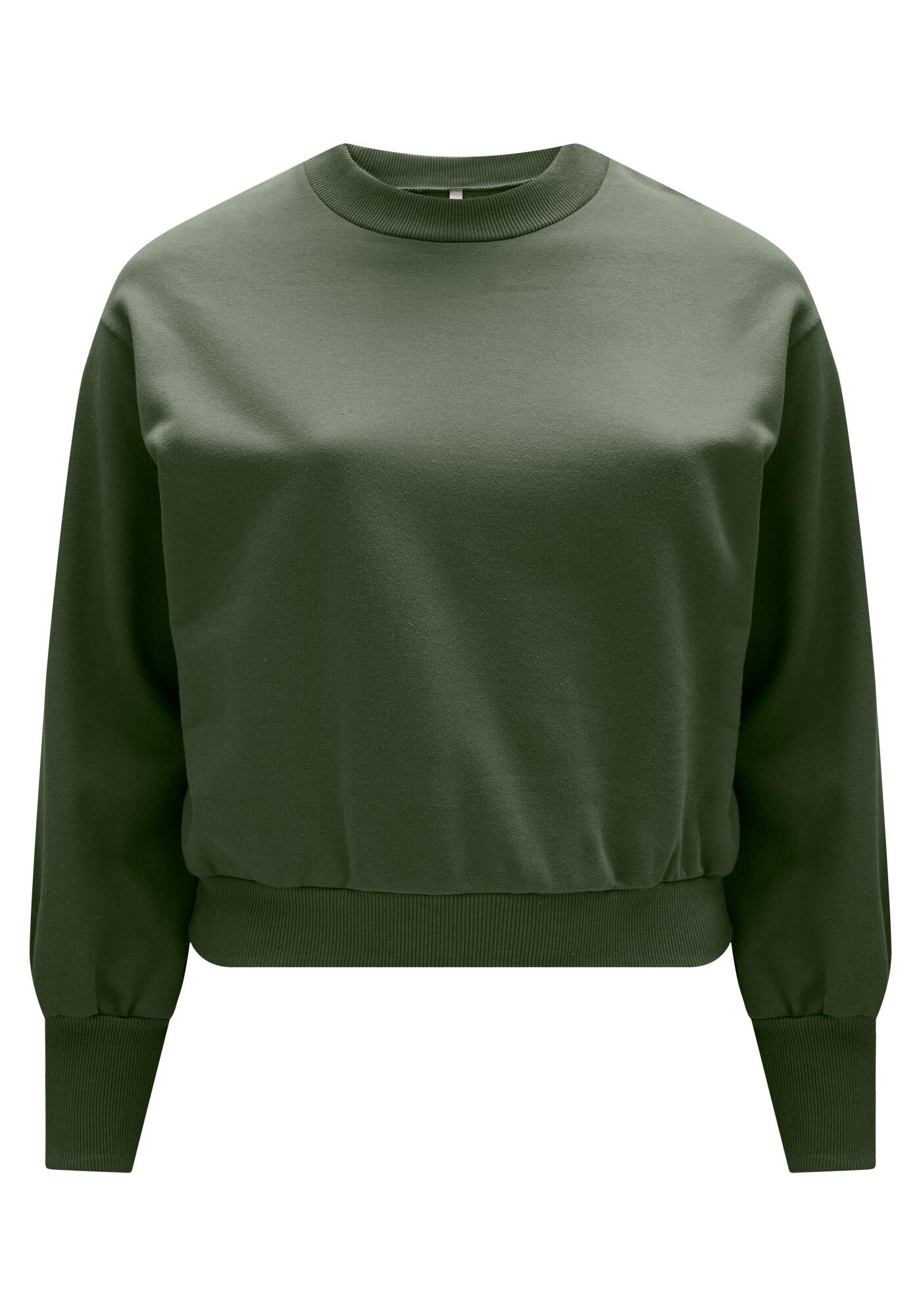 Blus&atilde;o B&aacute;sico Plus Size Em Moletom Felpado De Algod&atilde;o, , large.