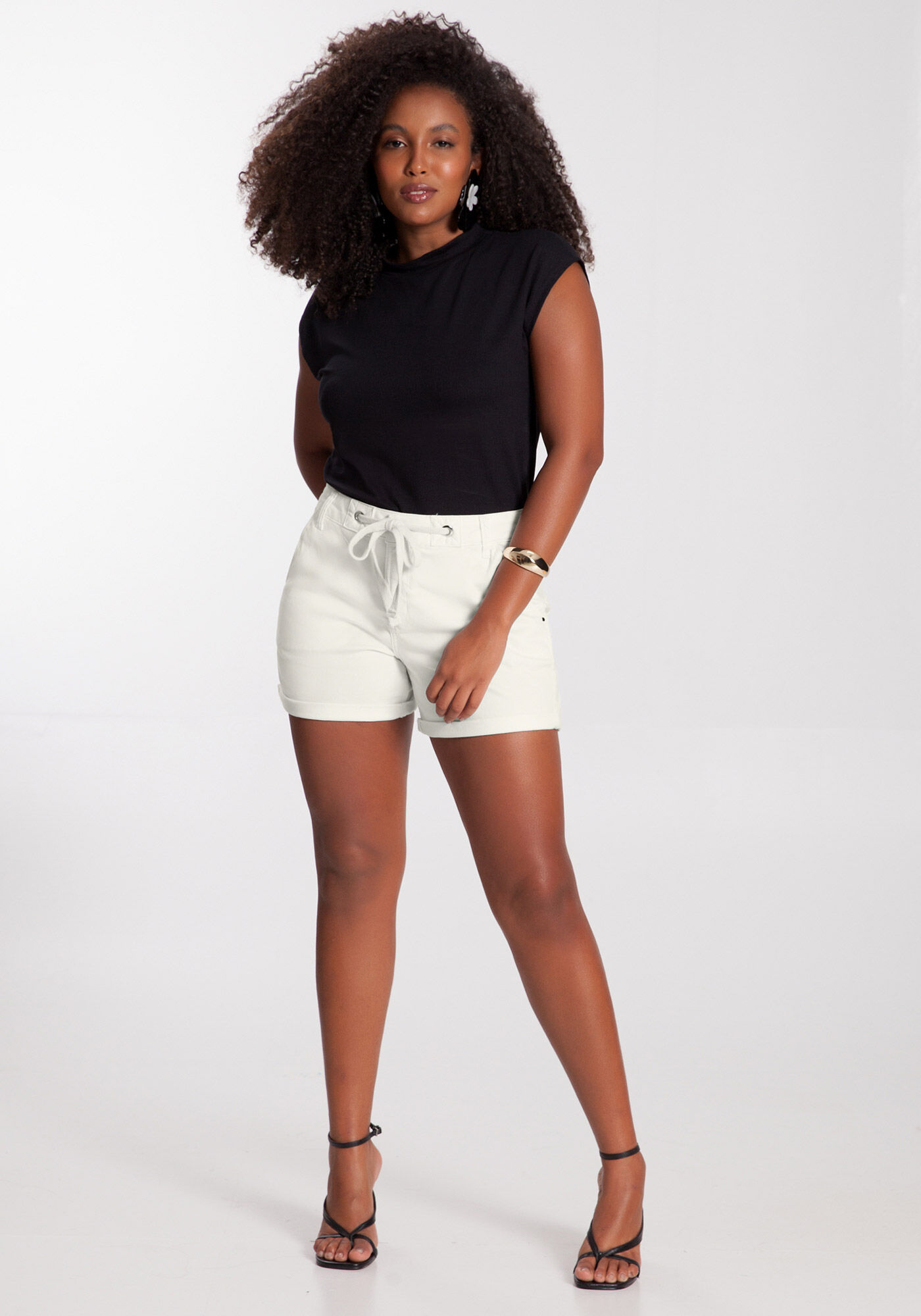 Short boyfriend hot sale branco